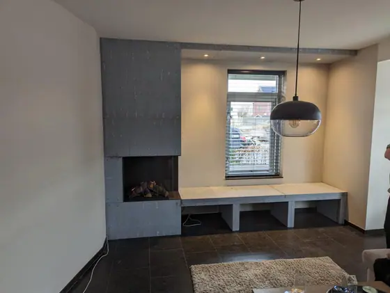 Gashaard bekleden en spotjes maken in de koof Emmeloord door Klusbedrijf Wajer, foto 2 van 2