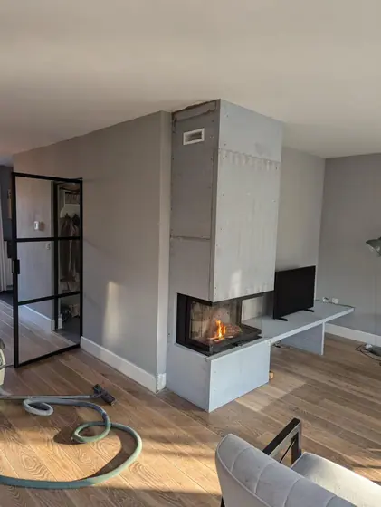 Houtkachel bekleden IJsselmuiden door Klusbedrijf Wajer, foto 2 van 3
