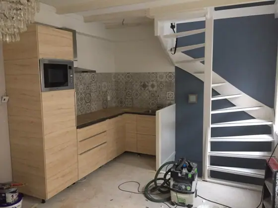 Nieuwe keuken plaatsen Kampen door Klusbedrijf Wajer, foto 3 van 10